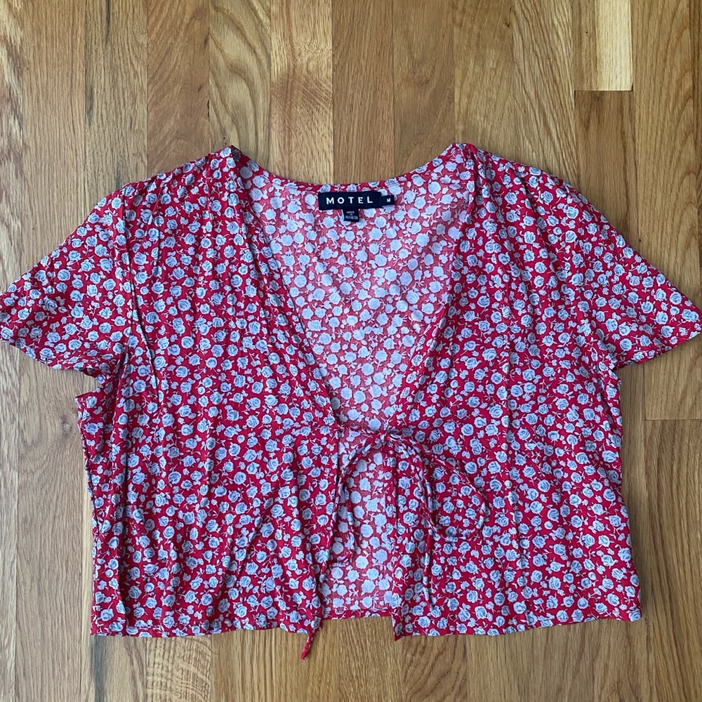 Motel Floral Tie top